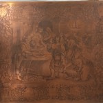 Lastra in rame "Pasqua degli ebrei" autore Gaetano Le Poer secolo XVIII