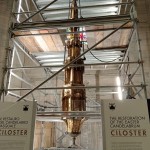 il cantiere durante l'intervento conservativo