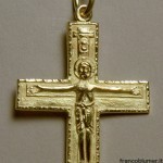 croce milanese in oro, dimensioni cm 4x3