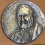 medaglia Beato Giovanni XXIII papa, argento cm.6,5 gr 73 argento cm.6,5 gr 73