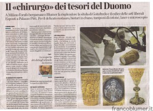 Il "Chirurgo" dei tesori del Duomo